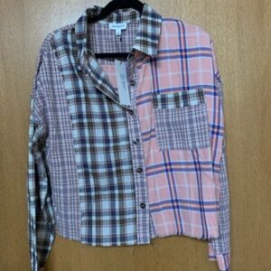 Dance & Marvel Multicolor Plaid Shirt